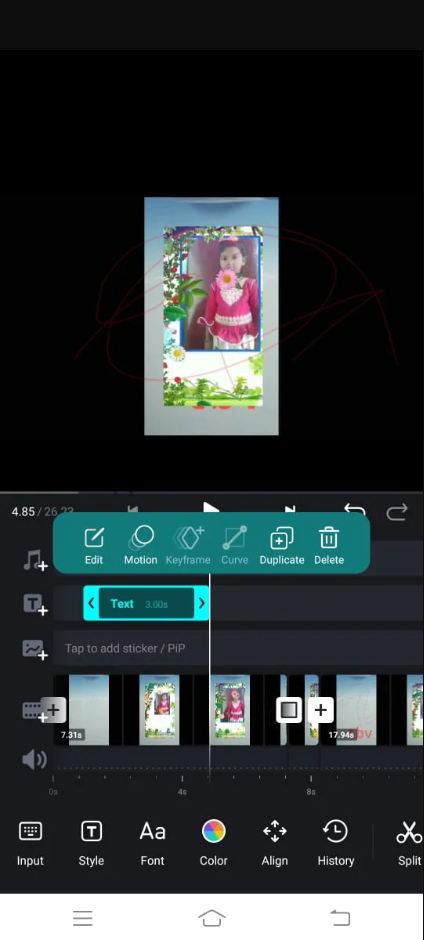 VN — Lyrical Text Template Editing